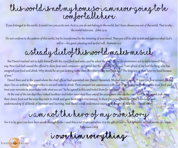 thoughts on blessing and this world